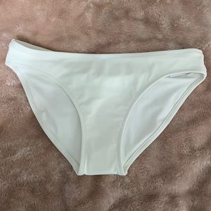 white bikini bottoms